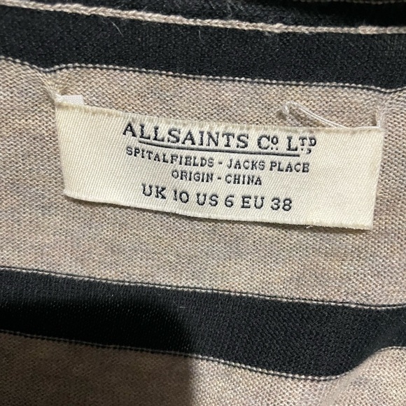 All Saints Ruching Cardigan - Picture 3 of 4